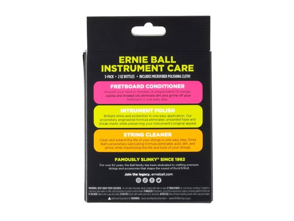 ERNIE BALL 4225 Instrument Care 3-pack - immagine 3